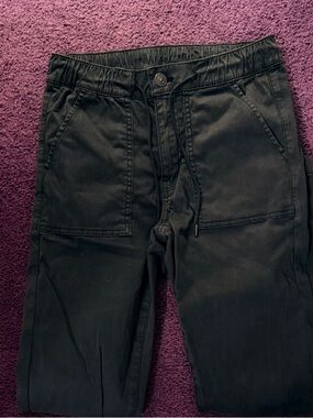 American Eagle Outfitters Black Jogger Pants with Drawstring